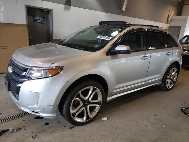 2FMDK4AK1DBA77673 - 2013 FORD EDGE SPORT SILVER photo 1