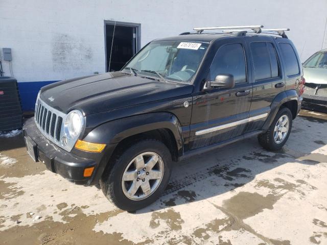 1J4GL58K25W614278 - 2005 JEEP LIBERTY LIMITED BLACK photo 1