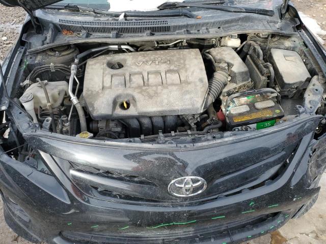 5YFBU4EE0DP098502 - 2013 TOYOTA COROLLA BASE BLACK photo 11