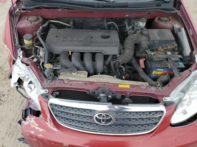 1NXBR32E85Z445414 - 2005 TOYOTA COROLLA CE RED photo 11