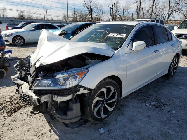 1HGCR2F87GA239434 - 2016 HONDA ACCORD EXL WHITE photo 1