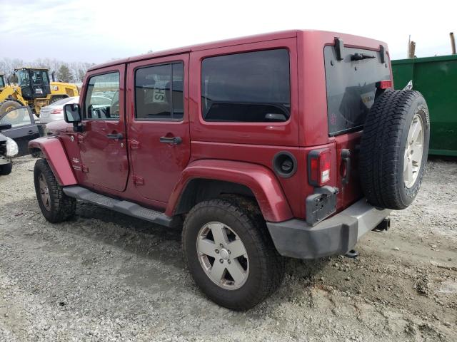 1J4HA5H14BL532017 - 2011 JEEP WRANGLER U SAHARA BURGUNDY photo 2