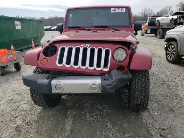 1J4HA5H14BL532017 - 2011 JEEP WRANGLER U SAHARA BURGUNDY photo 5