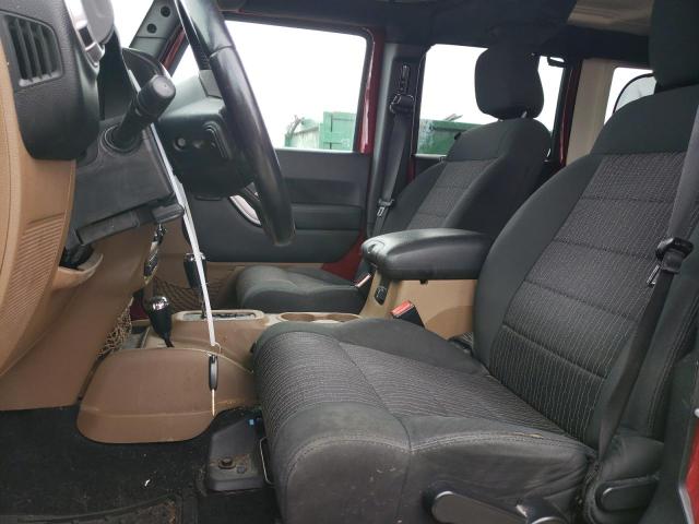 1J4HA5H14BL532017 - 2011 JEEP WRANGLER U SAHARA BURGUNDY photo 7