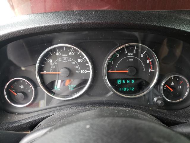 1J4HA5H14BL532017 - 2011 JEEP WRANGLER U SAHARA BURGUNDY photo 9