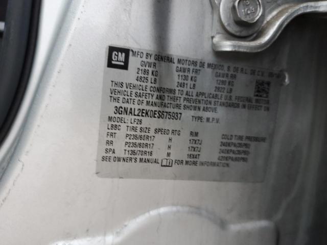 3GNAL2EK0ES675937 - 2014 CHEVROLET CAPTIVA LS 银色 照片 12