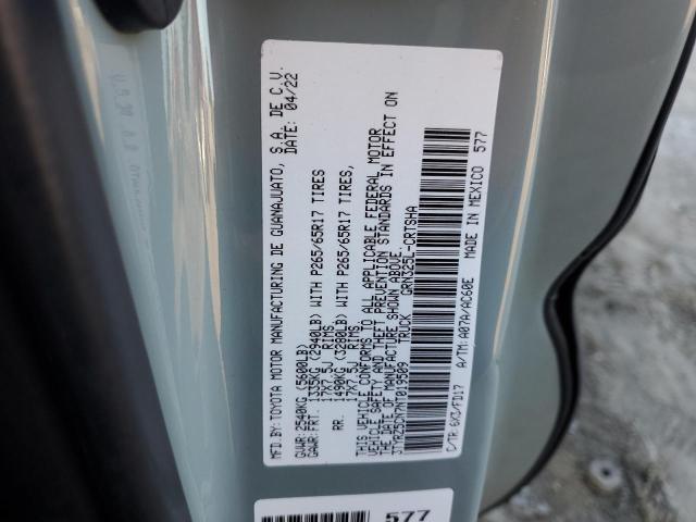 3TYRZ5CN7NT019509 - 2022 TOYOTA TACOMA ACCESS CAB Сұр фото 12