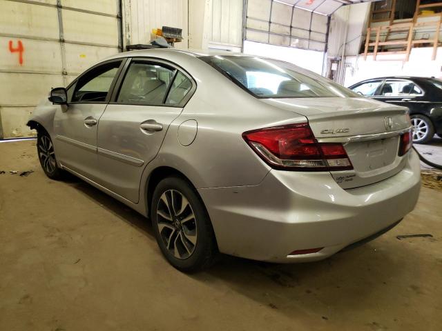 19XFB2F98DE079503 - 2013 HONDA CIVIC EXL SILVER photo 2