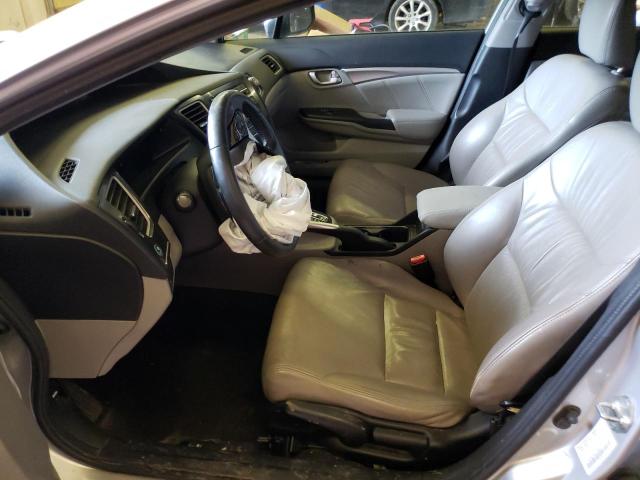 19XFB2F98DE079503 - 2013 HONDA CIVIC EXL ვერცხლისფერი ფოტო 7