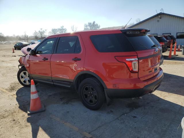 1FM5K8AR2EGB91703 - 2014 FORD EXPLORER POLICE INTERCEPTOR RED photo 2