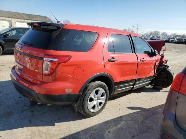 1FM5K8AR2EGB91703 - 2014 FORD EXPLORER POLICE INTERCEPTOR RED photo 3