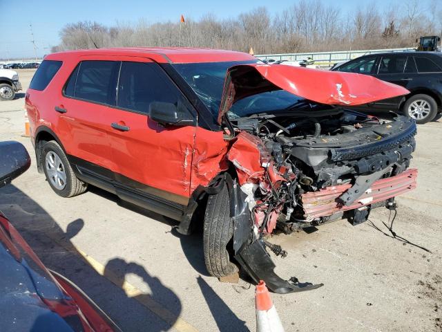 1FM5K8AR2EGB91703 - 2014 FORD EXPLORER POLICE INTERCEPTOR RED photo 4
