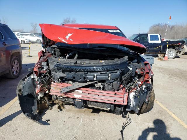 1FM5K8AR2EGB91703 - 2014 FORD EXPLORER POLICE INTERCEPTOR RED photo 5