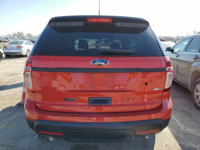 1FM5K8AR2EGB91703 - 2014 FORD EXPLORER POLICE INTERCEPTOR RED photo 6