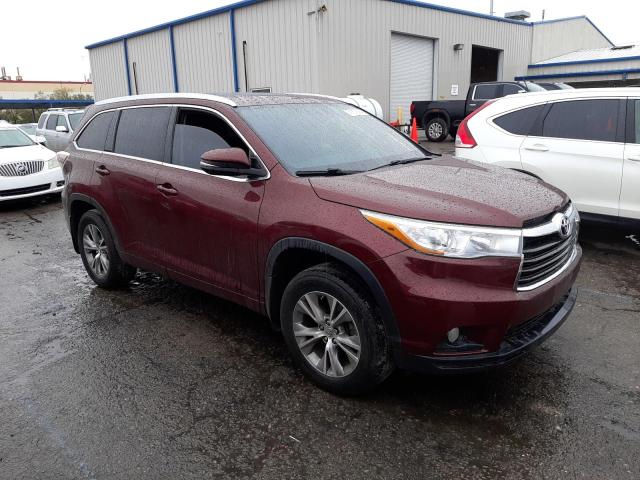 5TDJKRFH8FS095073 - 2015 TOYOTA HIGHLANDER XLE Bordo foto 4