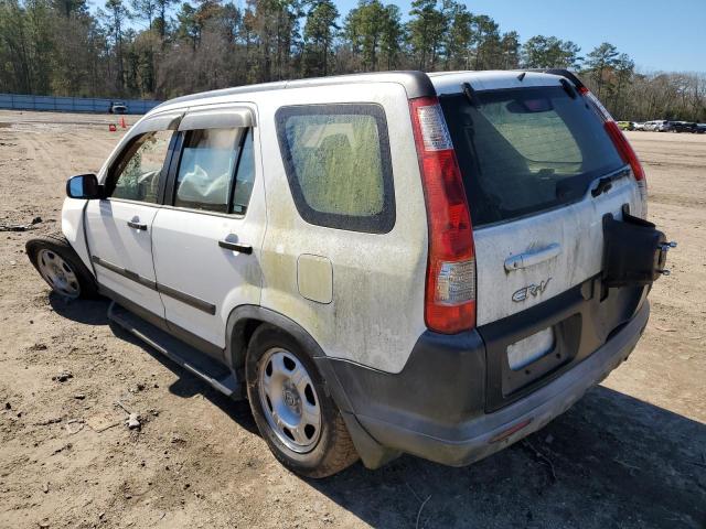 JHLRD68565C017165 - 2005 HONDA CR-V LX WHITE photo 2