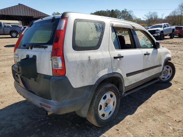 JHLRD68565C017165 - 2005 HONDA CR-V LX WHITE photo 3