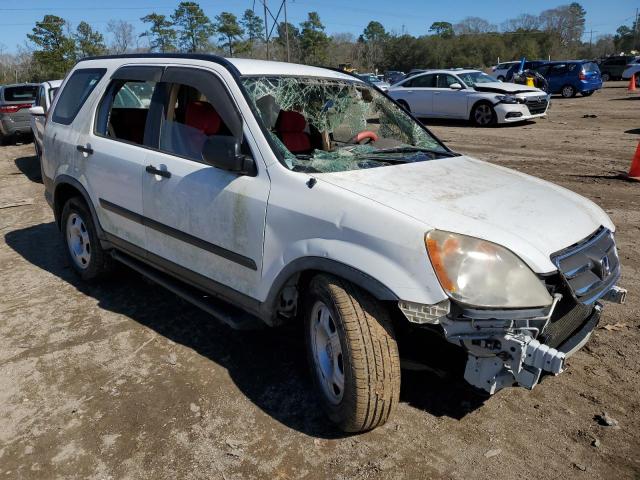 JHLRD68565C017165 - 2005 HONDA CR-V LX WHITE photo 4