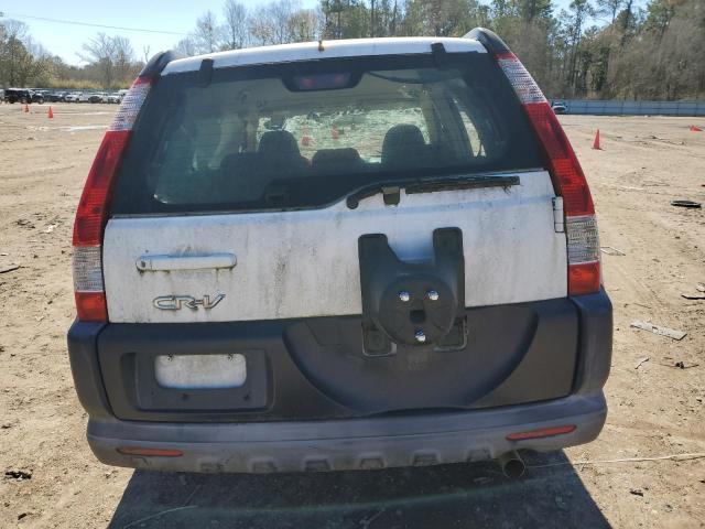 JHLRD68565C017165 - 2005 HONDA CR-V LX WHITE photo 6