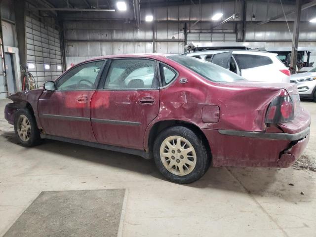 2G1WF52E759185796 - 2005 CHEVROLET IMPALA MAROON photo 2