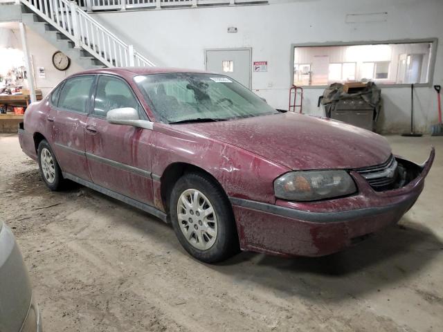 2G1WF52E759185796 - 2005 CHEVROLET IMPALA MAROON photo 4