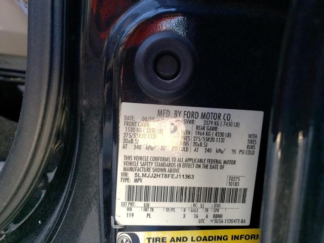 5LMJJ2HT8FEJ11363 - 2015 LINCOLN NAVIGATOR შავი ფოტო 12