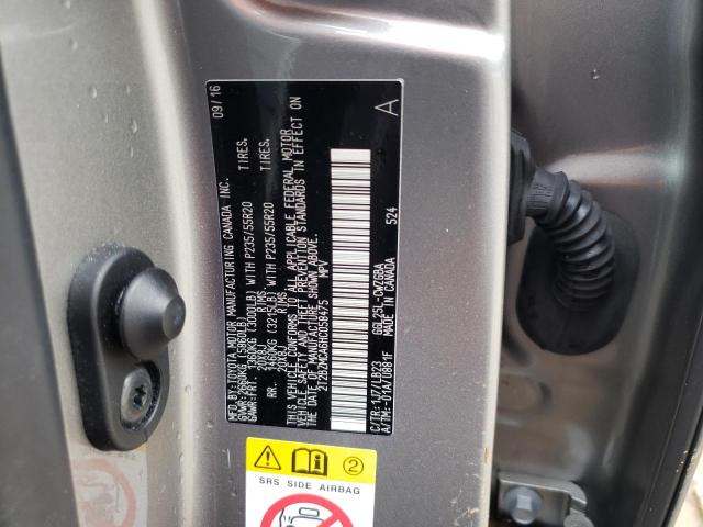 2T2BZMCA6HC058475 - 2017 LEXUS RX 350 BASE SILVER photo 13