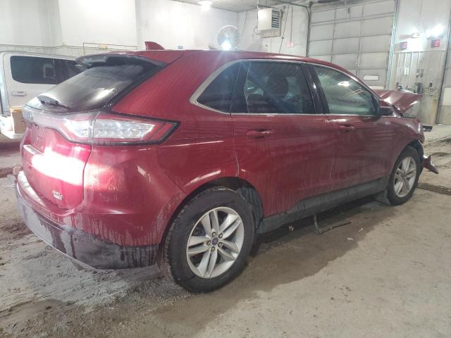 2FMPK4J94HBB70929 - 2017 FORD EDGE SEL MAROON photo 3