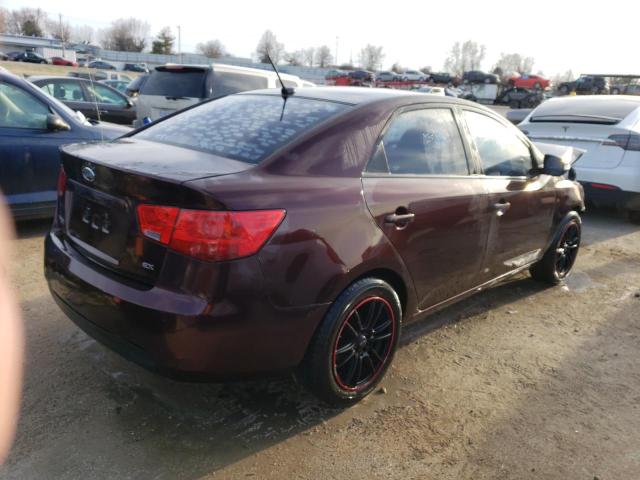 KNAFU4A26A5811731 - 2010 KIA FORTE EX BURGUNDY photo 3