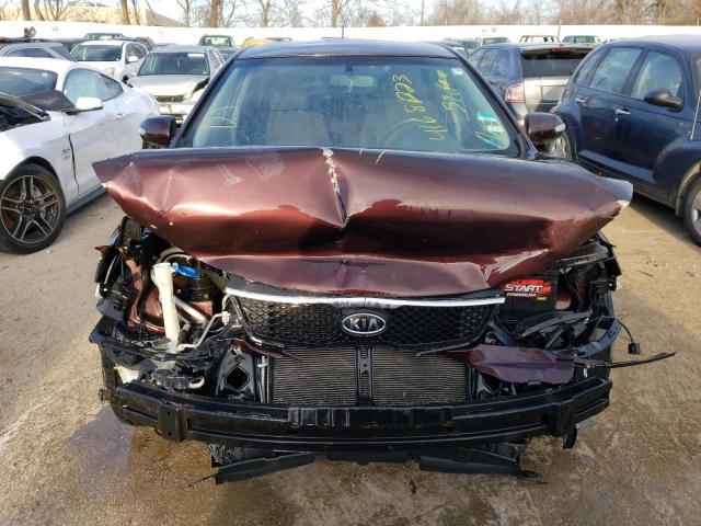 KNAFU4A26A5811731 - 2010 KIA FORTE EX BURGUNDY photo 5