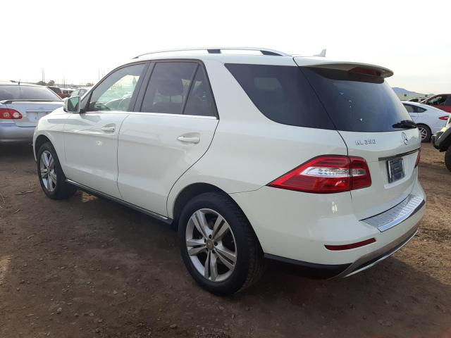 4JGDA5HB4DA233537 - 2013 MERCEDES-BENZ ML 350 4MATIC WHITE photo 2