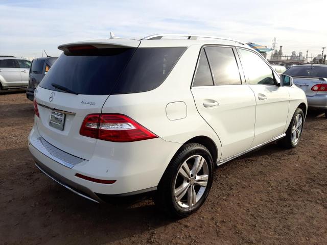 4JGDA5HB4DA233537 - 2013 MERCEDES-BENZ ML 350 4MATIC WHITE photo 3