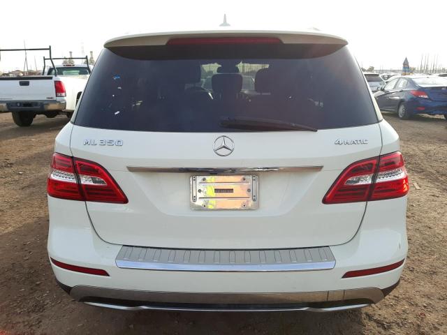 4JGDA5HB4DA233537 - 2013 MERCEDES-BENZ ML 350 4MATIC WHITE photo 6