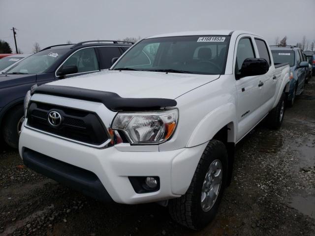 3TMMU4FNXDM059706 - 2013 TOYOTA TACOMA DOUBLE CAB LONG BED WHITE photo 1