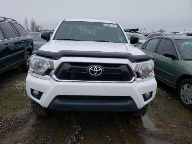 3TMMU4FNXDM059706 - 2013 TOYOTA TACOMA DOUBLE CAB LONG BED WHITE photo 5