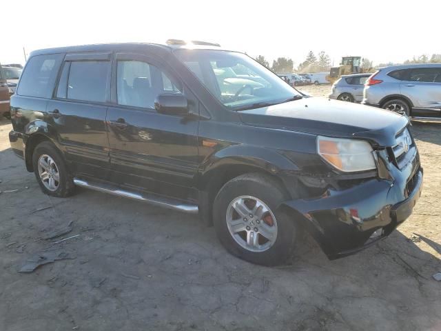 2HKYF18547H505382 - 2007 HONDA PILOT EXL BLACK photo 4