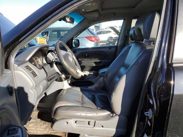 2HKYF18547H505382 - 2007 HONDA PILOT EXL BLACK photo 7