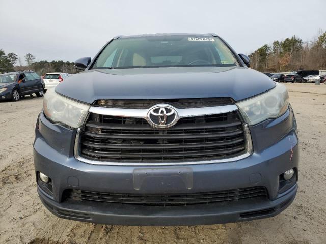 5TDJKRFH1GS230976 - 2016 TOYOTA HIGHLANDER XLE BLUE photo 5