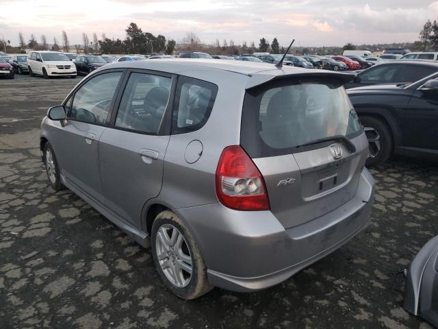 JHMGD38677S037590 - 2007 HONDA FIT S GRAY photo 2