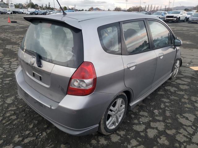 JHMGD38677S037590 - 2007 HONDA FIT S GRAY photo 3