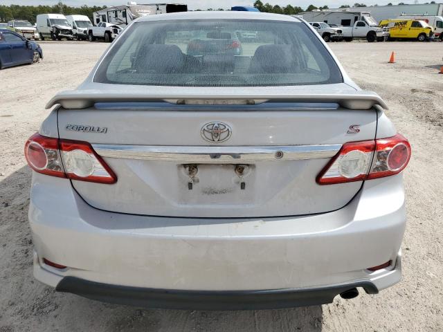 2T1BU4EE3BC652046 - 2011 TOYOTA COROLLA BASE SILVER photo 6