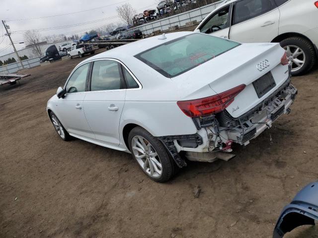 WAUENAF44KA046657 - 2019 AUDI A4 PREMIUM PLUS WHITE photo 2