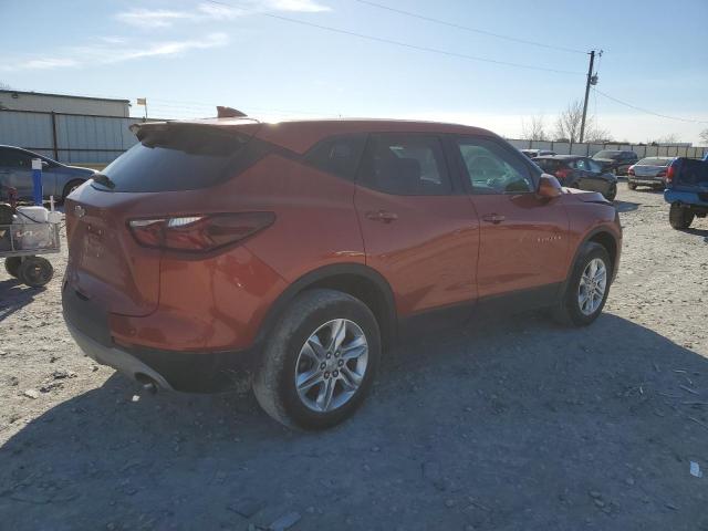 3GNKBCR41NS150510 - 2022 CHEVROLET BLAZER 2LT ORANGE photo 3