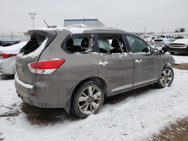 5N1AR2MM0EC617953 - 2014 NISSAN PATHFINDER BROWN photo 3