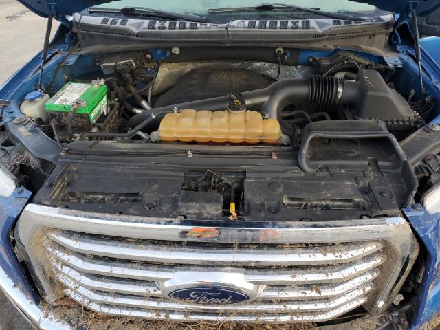 1FTEW1EGXFFA51687 - 2015 FORD F150 SUPERCREW BLUE photo 11