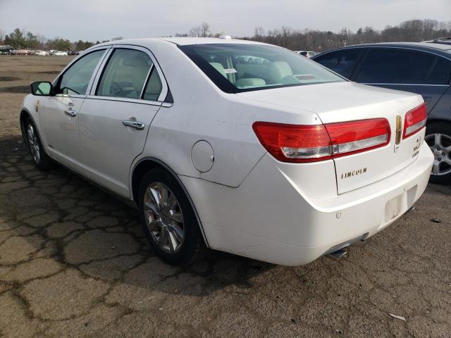 3LNDL2L30BR763080 - 2011 LINCOLN MKZ HYBRID WHITE photo 2