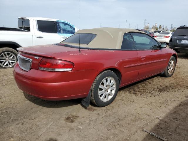 1C3EL75R94N336840 - 2004 CHRYSLER SEBRING GTC RED photo 3