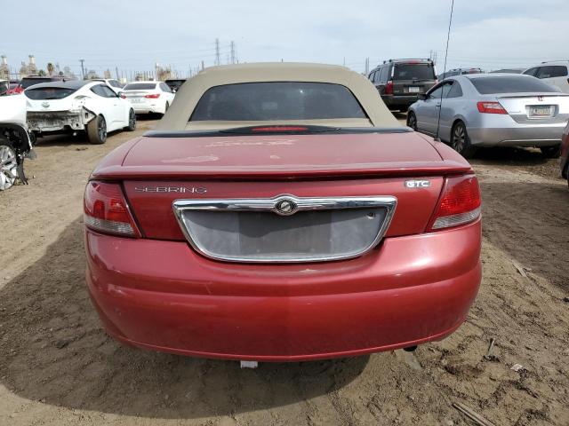 1C3EL75R94N336840 - 2004 CHRYSLER SEBRING GTC RED photo 6