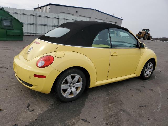 3VWRF31Y47M417363 - 2007 VOLKSWAGEN NEW BEETLE CONVERTIBLE OPTION PACKAGE 1 YELLOW photo 3