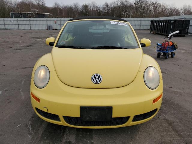 3VWRF31Y47M417363 - 2007 VOLKSWAGEN NEW BEETLE CONVERTIBLE OPTION PACKAGE 1 YELLOW photo 5